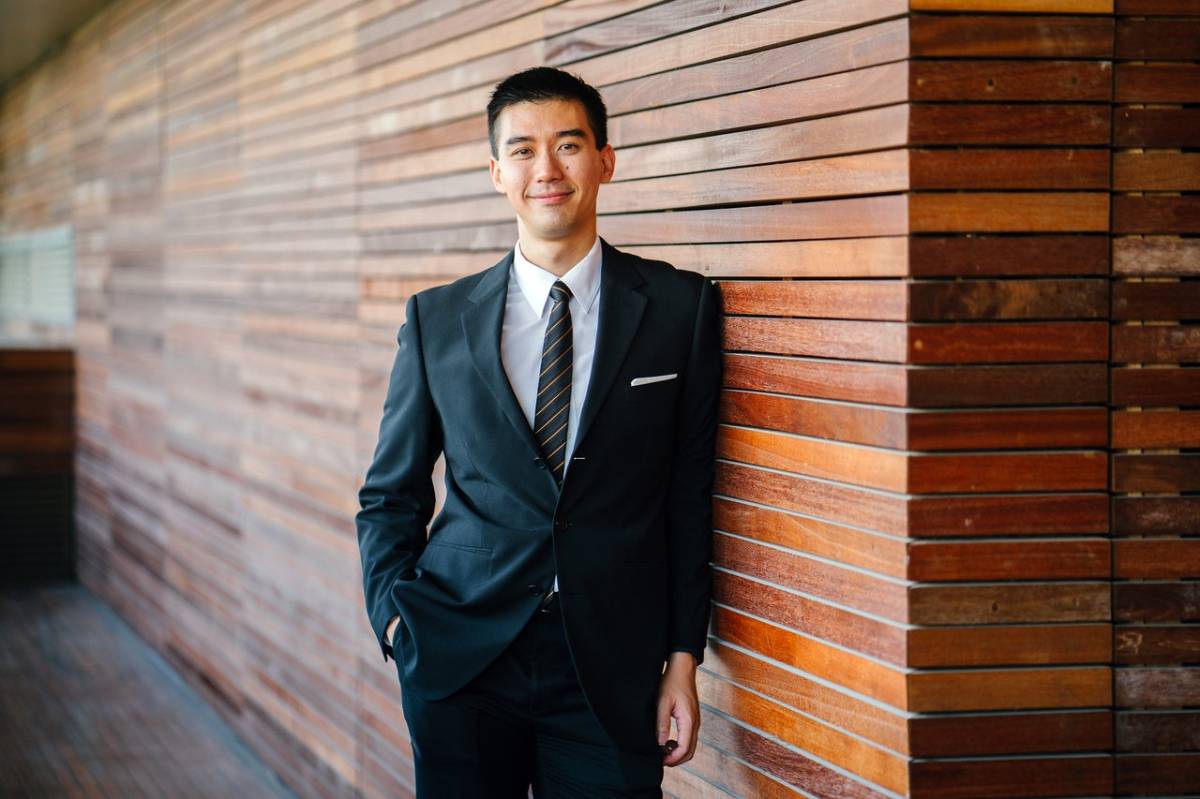 a man wearing a suit